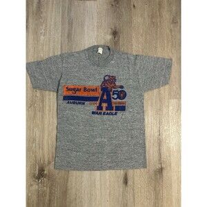 Vintage 1984 Sugar Bowl Auburn Tigers War Eagle NCAA Football T-shirt Medium
